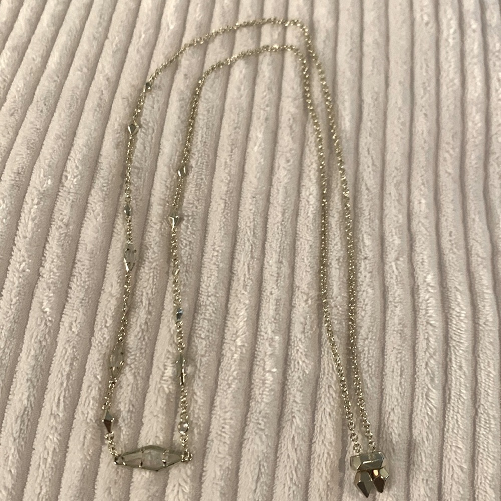 Vintage Kendra Scott necklace - gold and iridescent